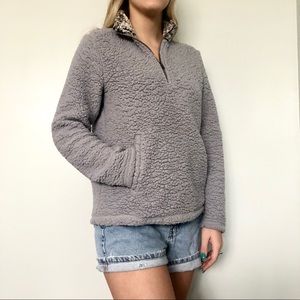 Abercrombie Sherpa quarter-zip